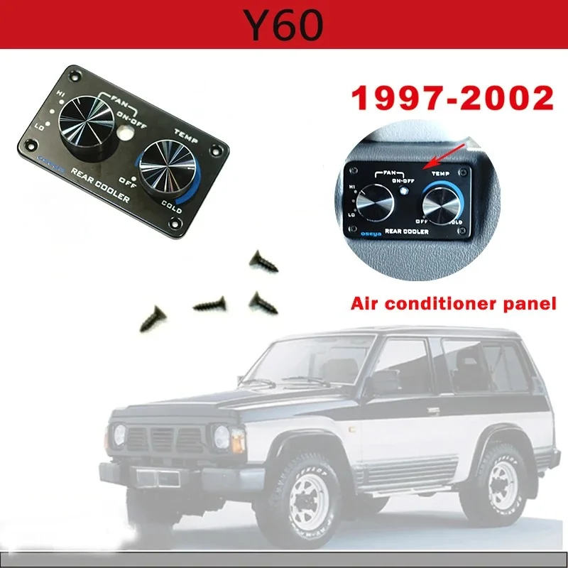 panneau-de-commande-de-climatisation-en-alliage-d'aluminium-pour-nissan-patrol-y60-safari-pieces-decoratives