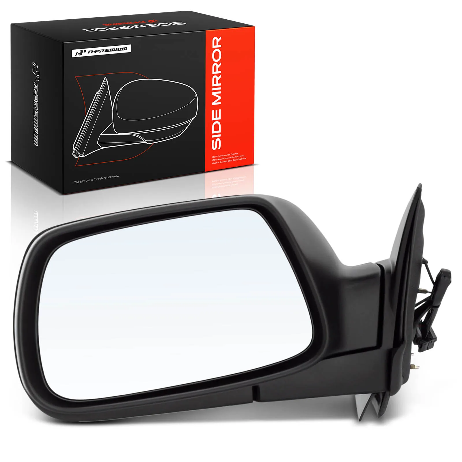 A-Premium Driver Side Power Door Mirror for Jeep Grand Cherokee 2005-2010 Manual Folding Heated Black