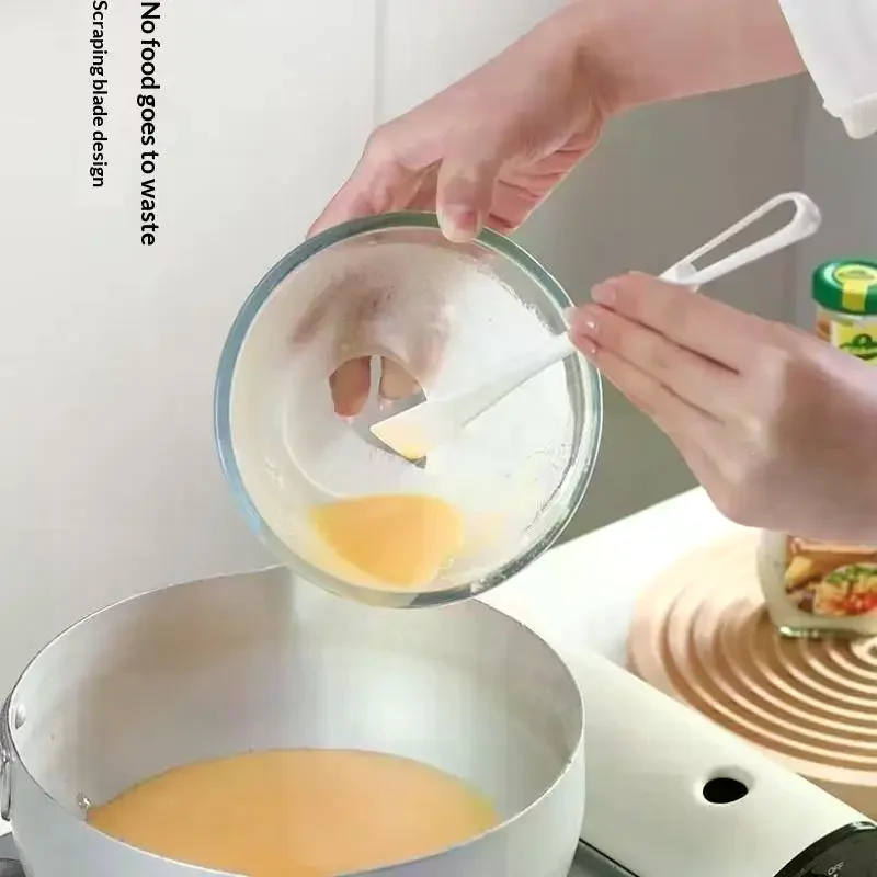 5 Pack Plastic Mini Handheld Egg Beater Lightweight Multifunctional Whisk for Home Kitchen Baking Cream Stirring