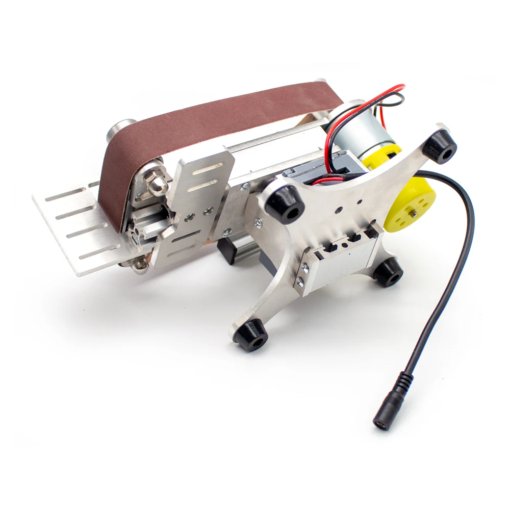 AC 100-240V Mesin Sabuk Listrik Multifungsi 533X30MM Sabuk Pengampelas Pengasah Pemoles Mesin Penggiling 0-10000RPM