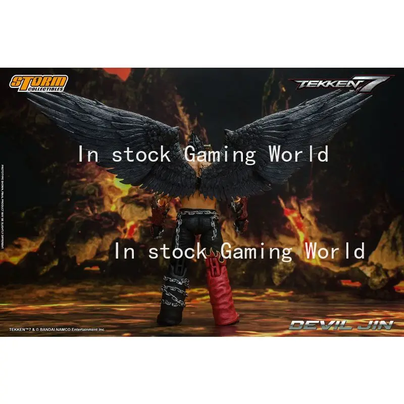 En Stock, juguetes originales de tormenta BNTK05 DEVIL JIN Tekken 7 1/12, serie de acción de Anime, modelo de personaje, juguete de colección, regalo