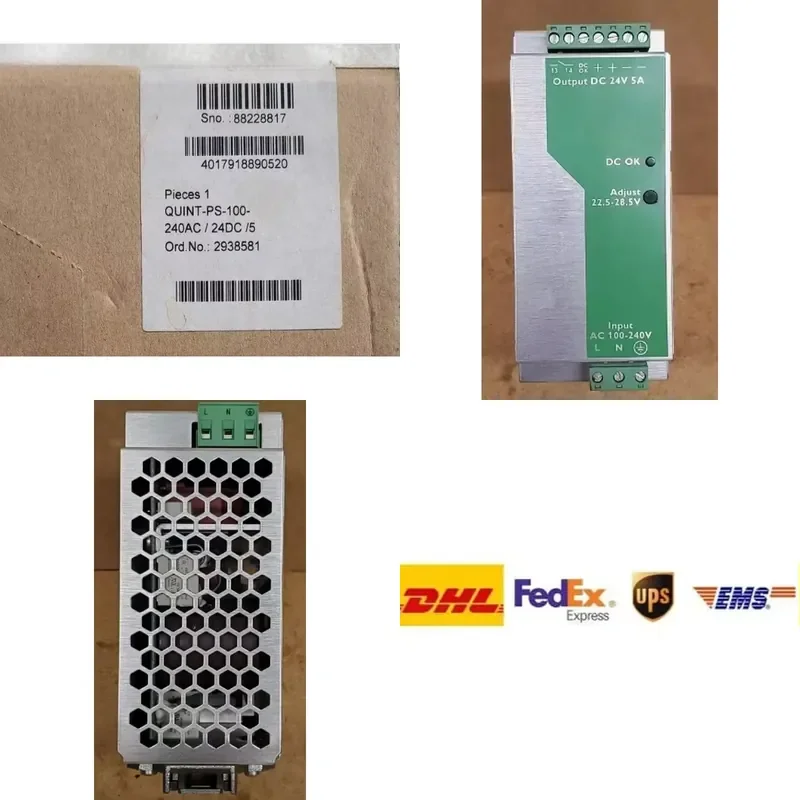 Brand New 2938581 QUINT-PS-100-240AC/24DC/5 QUINT POWER 24VDC/5A Switching Power Supply Fast Delivey