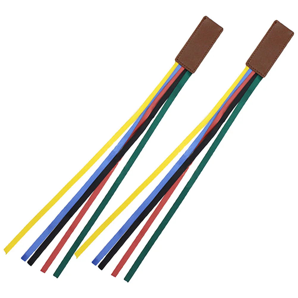 2 Pcs Decorate Web Bookmark Student Man Bookmarks Books Polyester Ribbon Marker