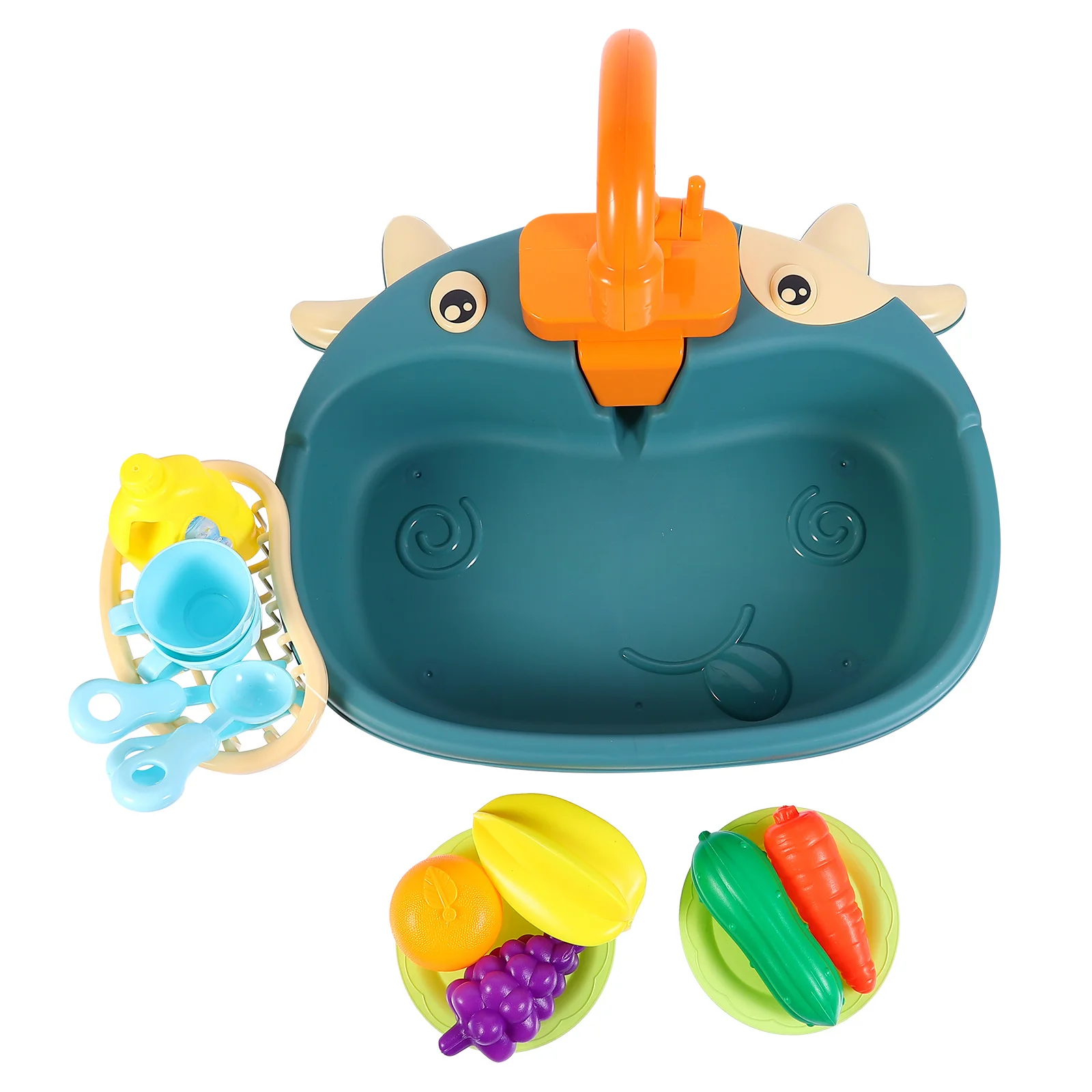 1 set 1 Set Plastic Simulation Electric Dishwasher Kids Kitchen For Pretend Play Educational Water Sink Developmental Learning