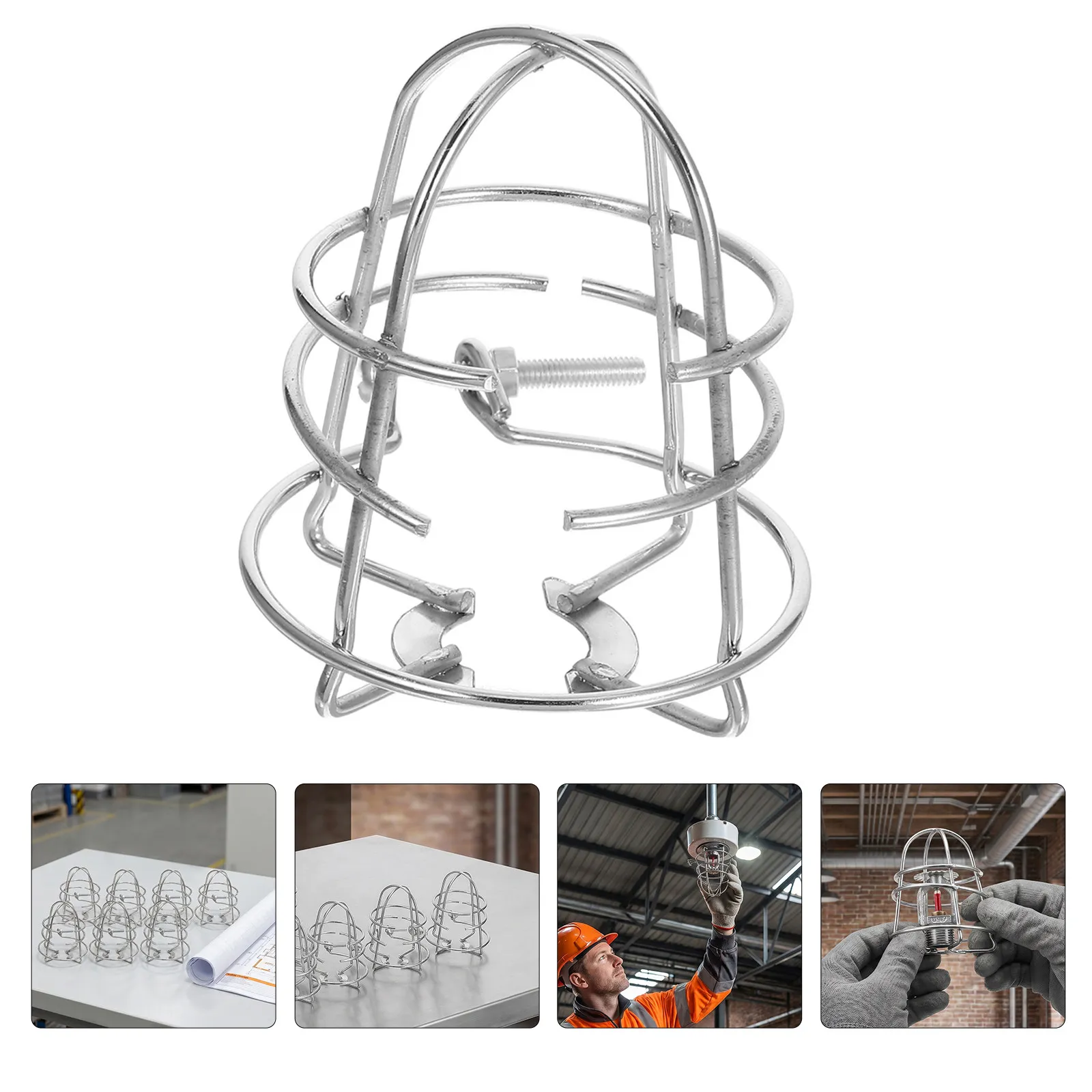 8Pcs Fire Sprinkler Guard Cover Ceiling Mount Metal Cage Sprinkler Head Protector High Heat Resistant Fire Safety Enclosure