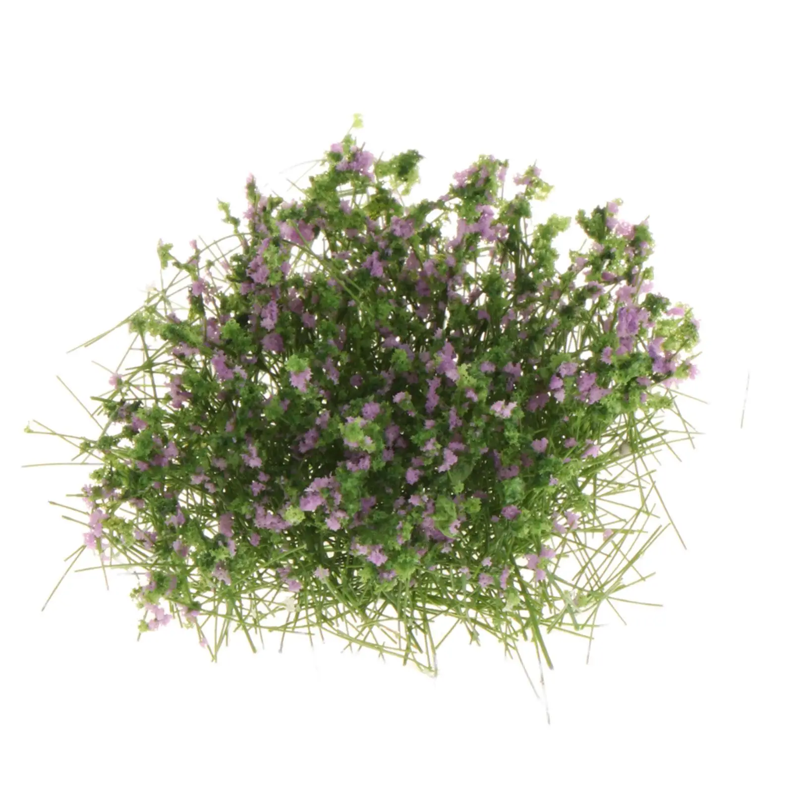 Set de vegetación sintética para dioramas y modelos: 10 mechones de hierba, mini elementos florales