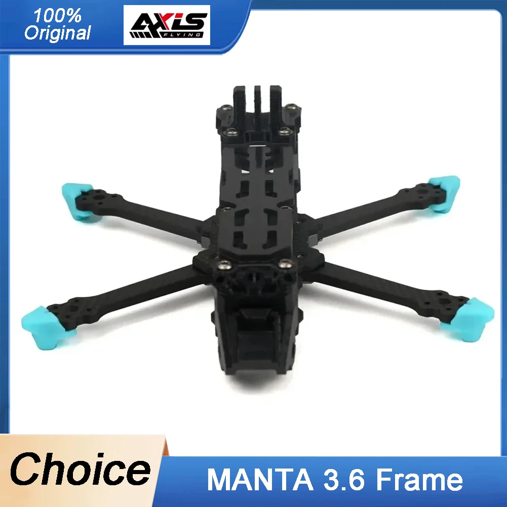 

Axisflying MANTA 3.6 Inch Drone Frame Kit X Shaped 162mm Wheelbase for DJI O3 FPV Freestyle Stability Kit