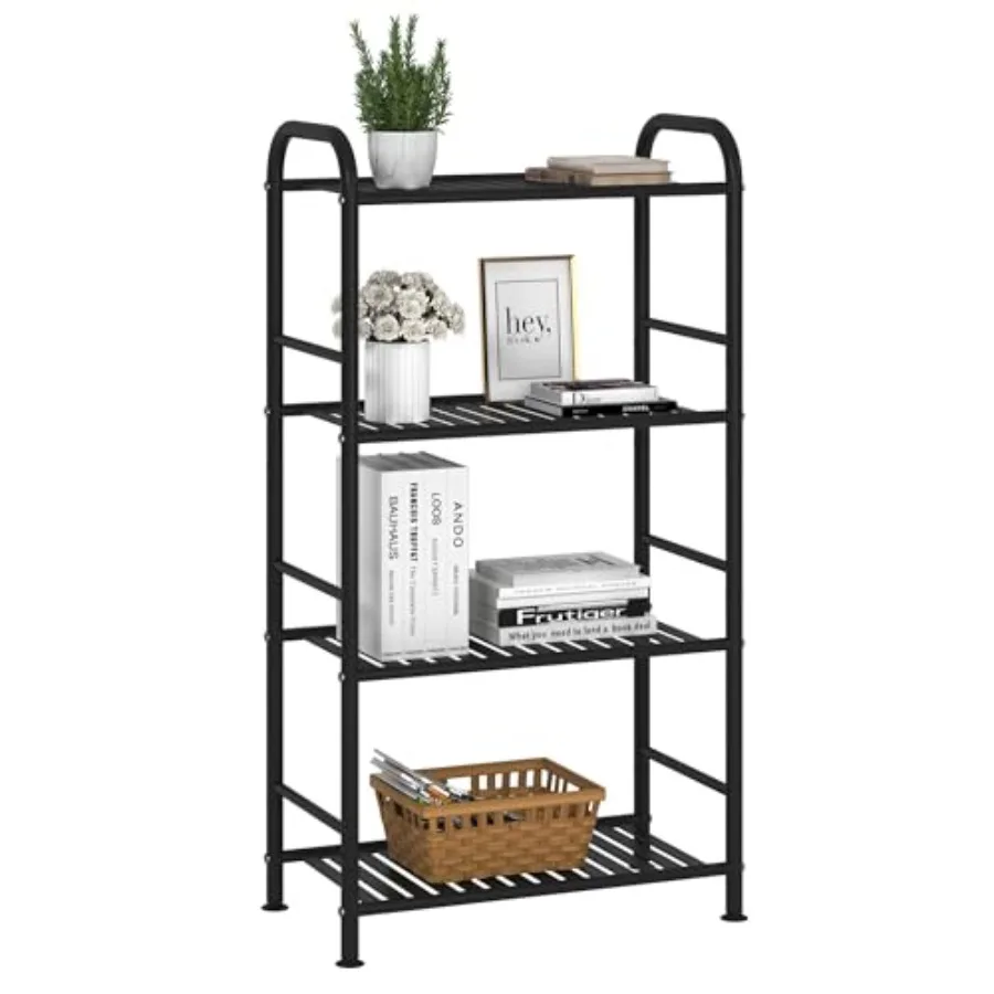 

Adjustable Shelving Unit, Heavy Duty Storage Rack Organizer Metal Corner Shelf for Kitchen Living Room Laundry Pantry Bathroom,