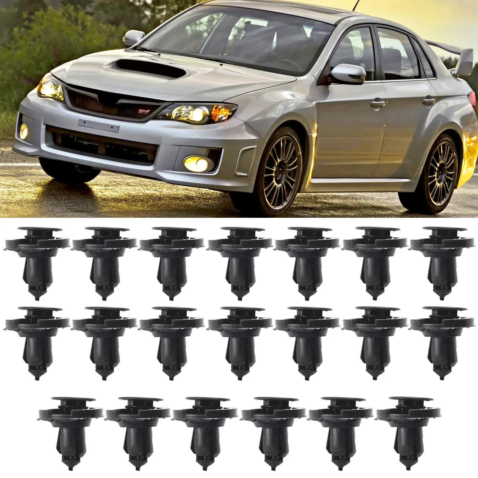 Klipsy do łączników SUBARU Trim Clips 909140055 Klipsy do formowania typu Push Rocker Numer części akcesoriów samochodowych 909140055