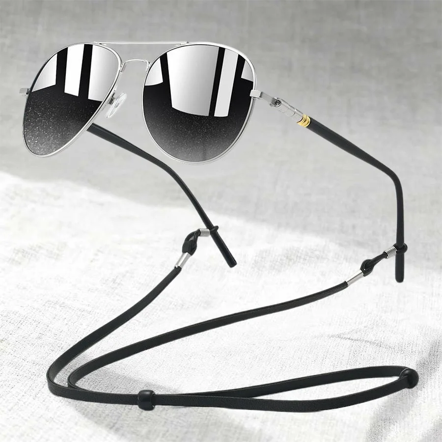 

Солнцезащитные очки Classic Pilot с цепочкой, металлическая оправа, для мужчин и женщин, модные защитные очки для рыбалки и вождения