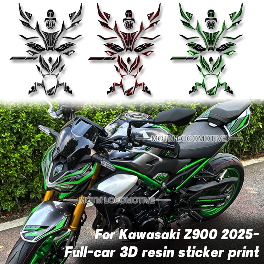 

FORZ900 Motorcycle 3D Stickers For kawasaki Z 900 SE 2025 Tank Pad Gas Fuel Oil Cap Protector Kit Fairing Fender Covers Decals