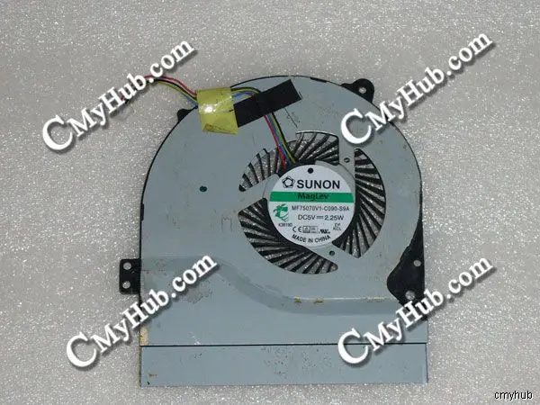 Para ASUS K56CA K56CB K56CM K46CM K46SL X450V X550V X450C X550C A450C A450V A550V R409V MF75070V1-C090-S9A Ventilador de refrigeração de CPU