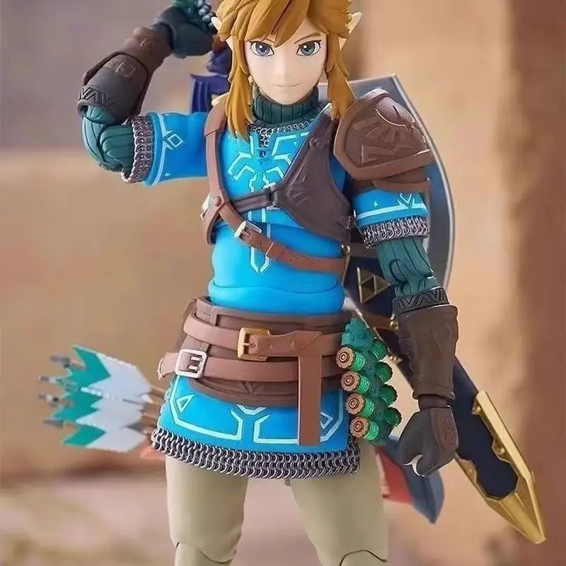 Nieuwe Figma 626 Link Tranen Van Het Koninkrijk Link 626 Dx Op Voorraad Anime Action Collection Figures Model Speelgoed Kids Gift
