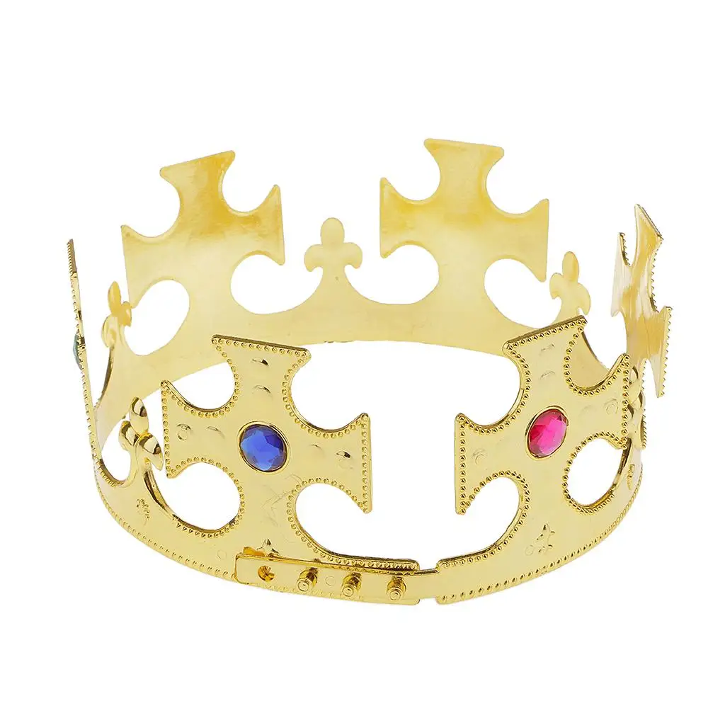 King Jeweled Adults Fancy Dress Roleplay Prop Costume Accessories