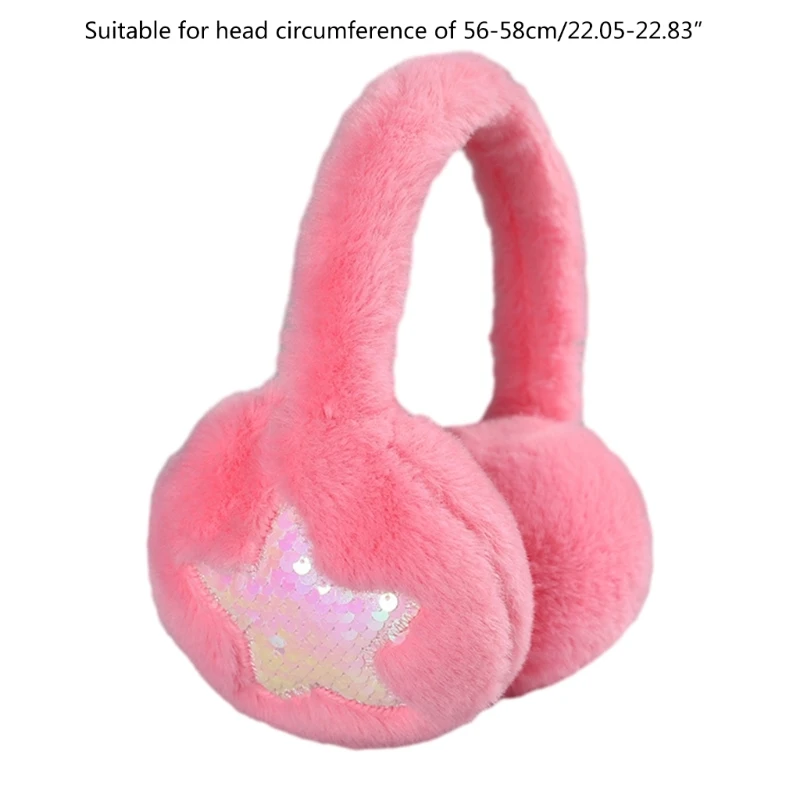 Sequins Star เครื่องอุ่นหูอุ่นป้องกันหูสาวหู Muffs ผู้ใหญ่อุปกรณ์เสริม Drop Shipping