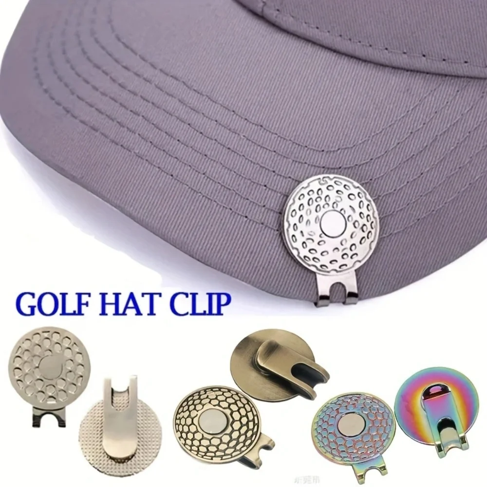 1 Random Color Golf Ball Marker Clip, Durable Detachable Magnetic Aiming Marker Clip, Professional Golf Training Aid Accessory