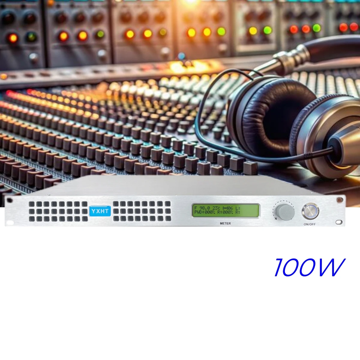 

A Radio Station Essential — YXHT-1 100W Professional FM Transmitter, Your Ideal for Stable Transmission