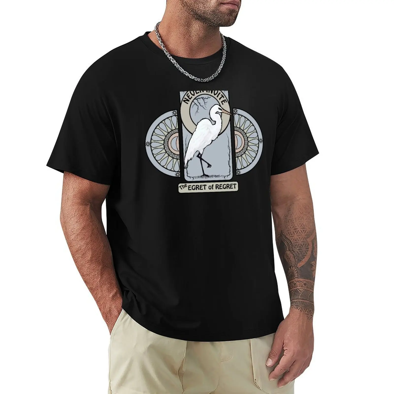 The Egret of Regret T-Shirt Outdoor Sports Lightweight Tee