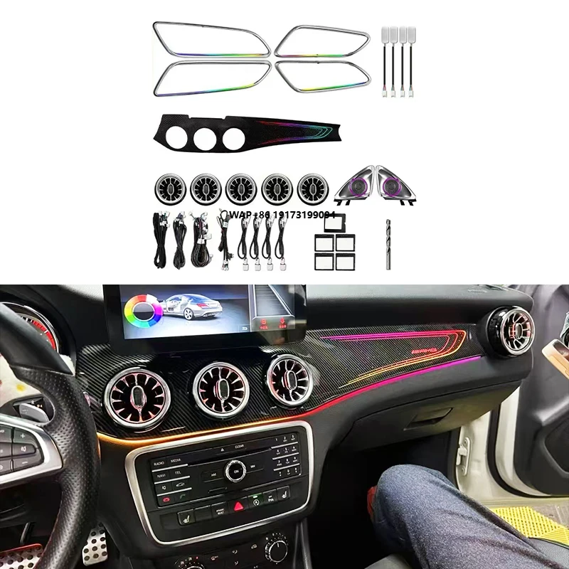 2014-2019 Car Interior Modification Upgrade Atmosphere Light Suitable for  CLA X156