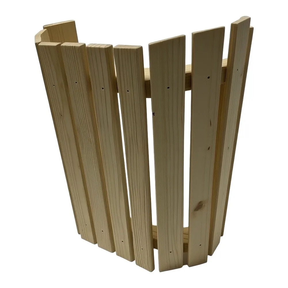 Natural Wood Sauna Lampshade 300mm x 250mm for steam Room and Dry Sauna Light Fixture Protection Indoor Use Only