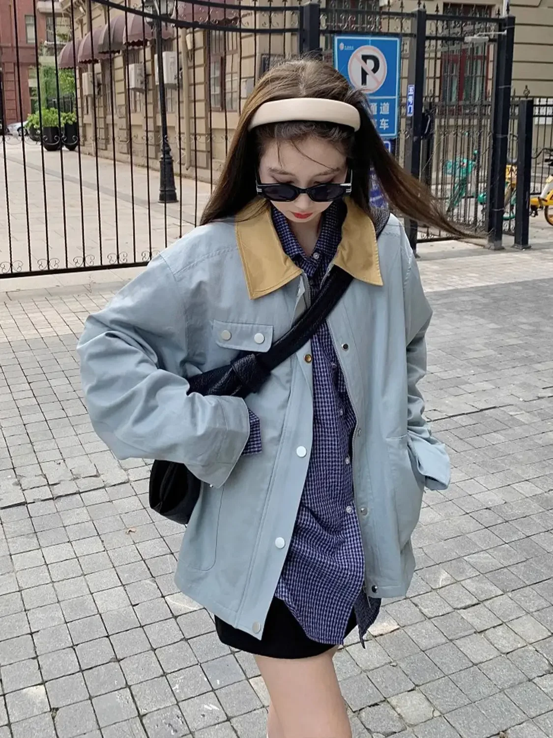 

Elegant Jackets For Women Old Money Woman Tweed Front Pocket High-End Quality Button Long Sleeve Pure Simple Solid Ladies Autumn