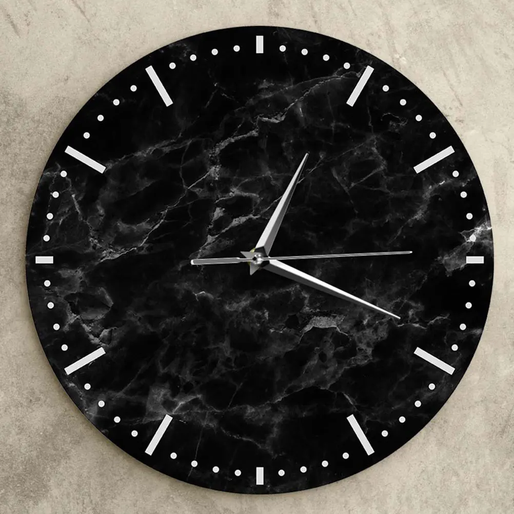 

Creative Simple Marbling Pattern Acrylic Wall Clock Stylish Home Decor Silent Living Room Bedroom Adornment