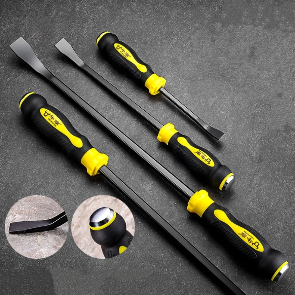

Multi-Function Long Pry Bar 18 24 inch Motorcycle Tire Crowbar Strike Cap Nail Puller Heavy Duty Car Repair Hand Tools CV-R