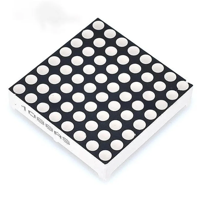 

5PCS 3MM 88 LED Dot Matrix Module 1088AS Common Cathode BS Common Anode High Brightness Red Light 16 Pins 32X32mm