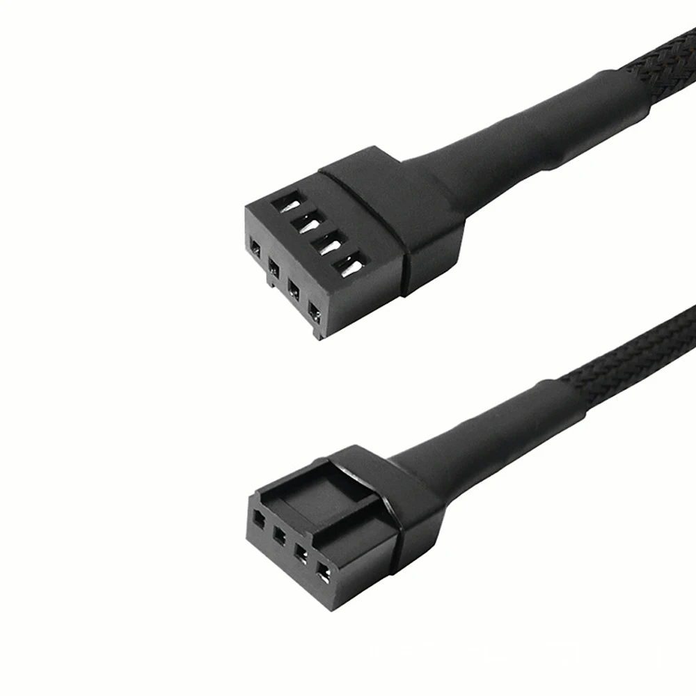 1 piece motherboard 4 pins cooling fan water cooling 4 pins 1 to 2 3 transmission lines PWM temperature control extension line