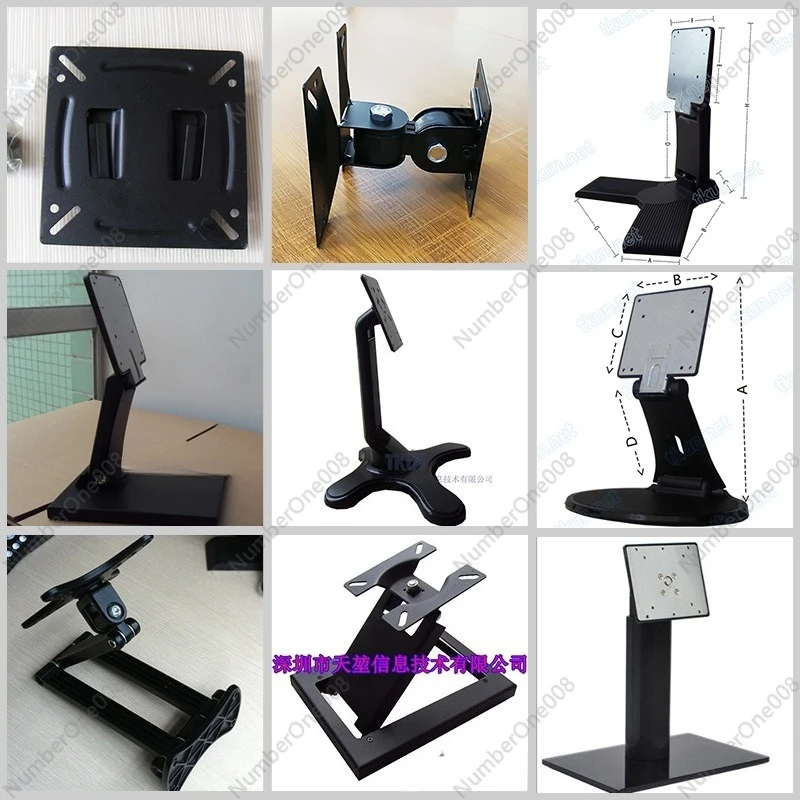 10-27 inch OPS Monitor Stand, Aluminum Adjustable VESA Mount with Height Adjust & Swivel, Heavy Duty for Industrial PC