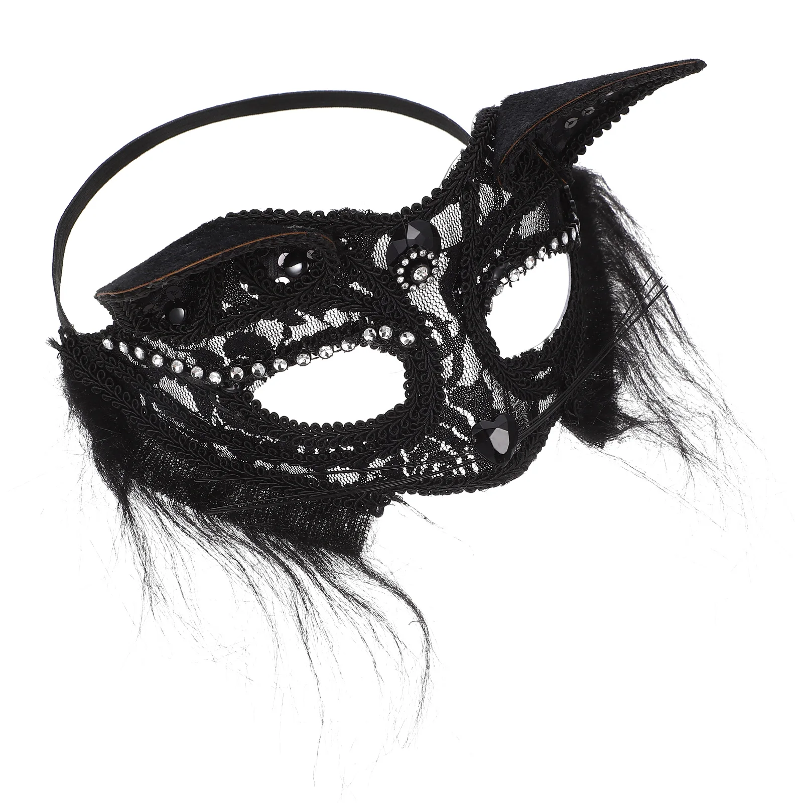 

Lace Cat Party Mask Halloween Masquerade Mask For Halloween Cosplay Masks Masquerade Party Costume Plastic Masks Elastic B