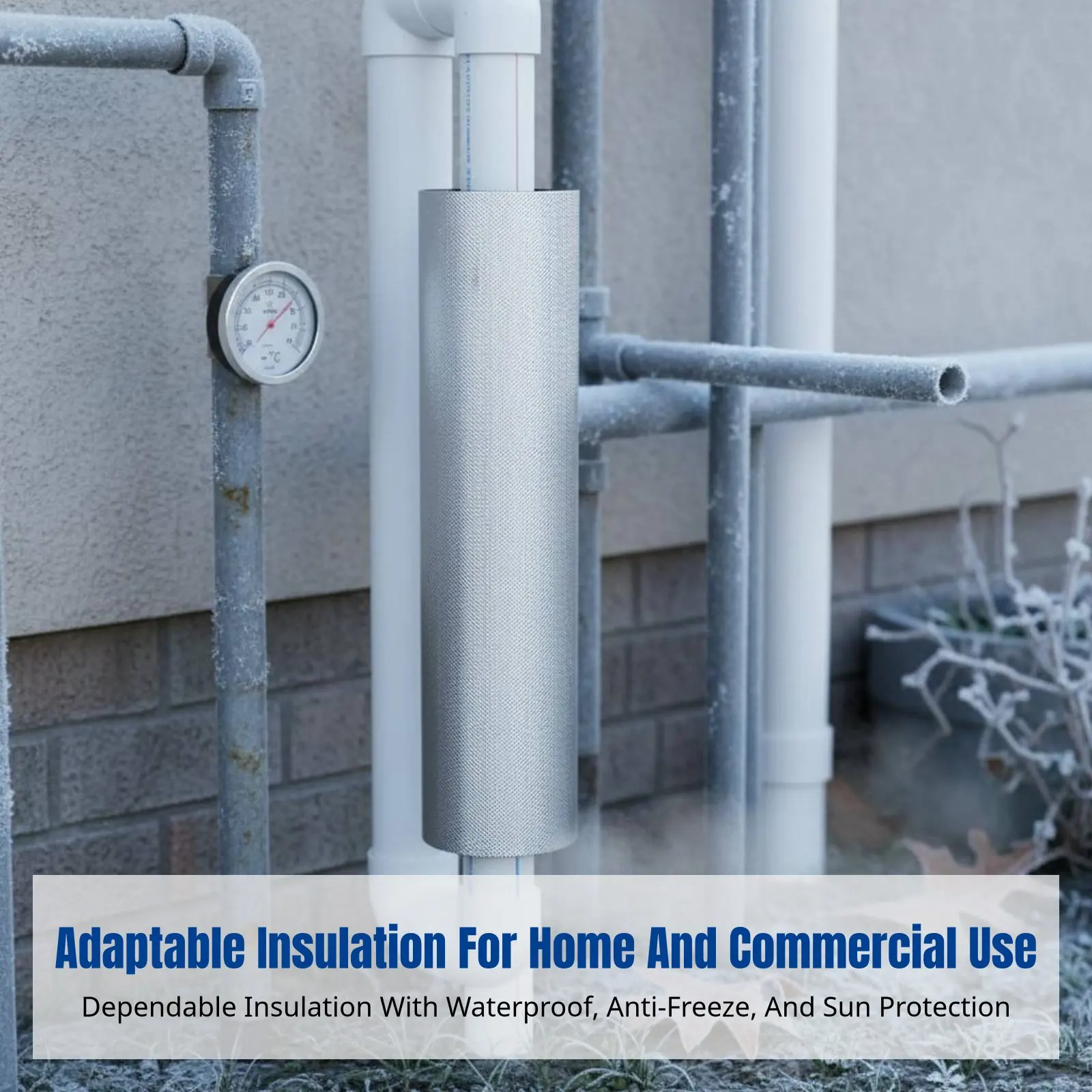 

Теплоизоляционный рукав из алюминиевой фольги, открытая конструкция, класс огнестойкости B, для PPR труб, для солнечных систем, защита от замерзания