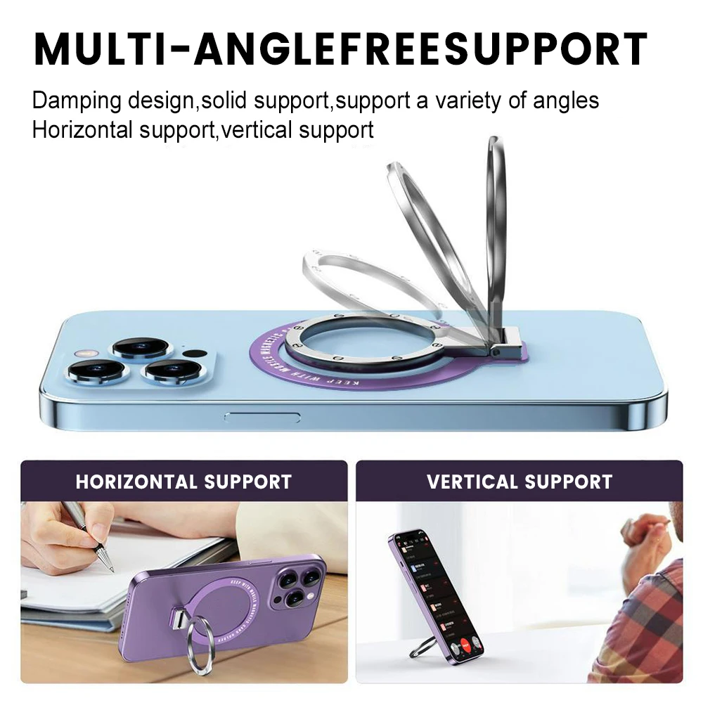 Ultra Thin Rotatable Metal Finger Ring Phone Holder Foldable Adhesive Grip Kickstand Universal Stand Bracket For iPhone Samsung