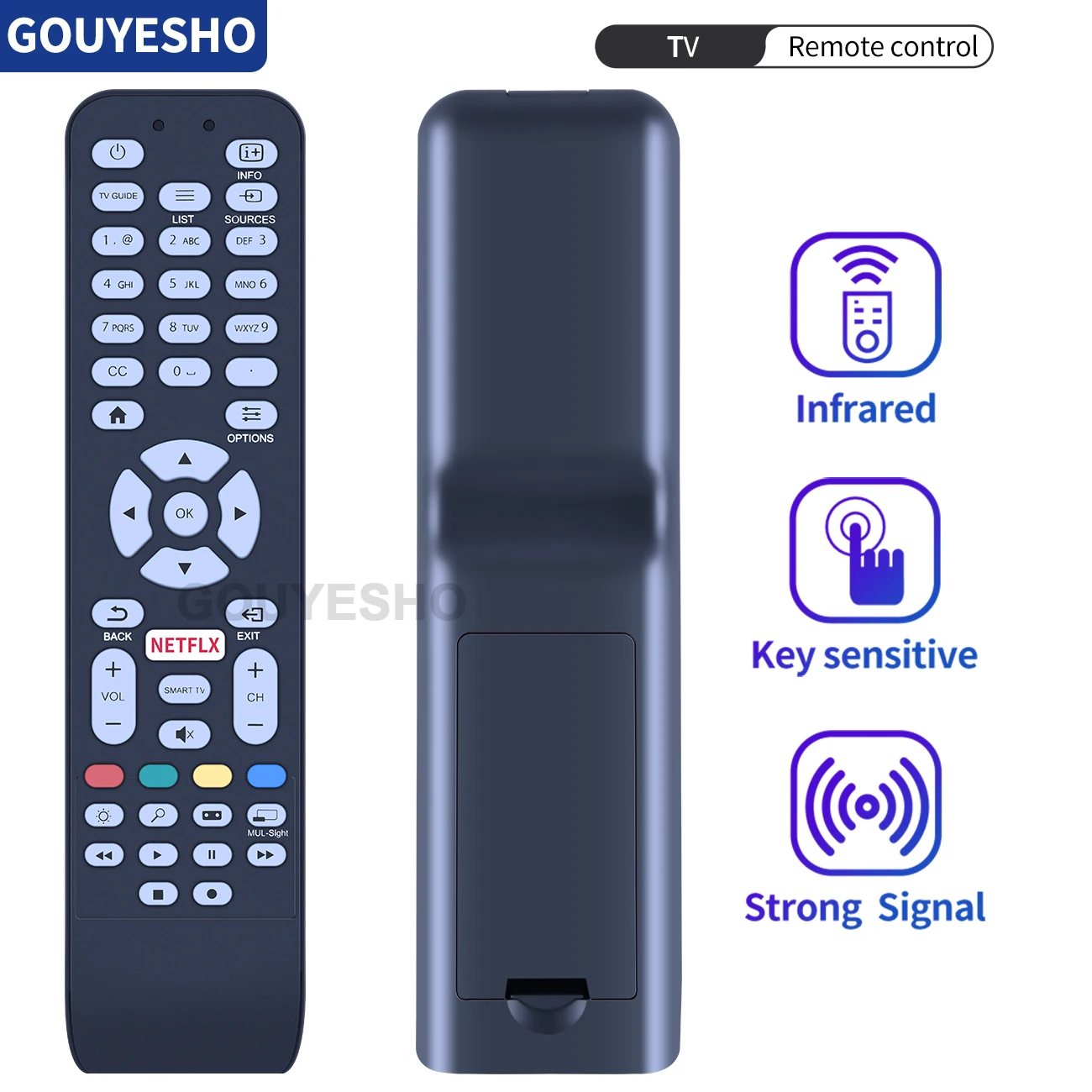 RC1994713/01 Remote Control  for AOC NETFLIX Smart TV 398GR08BEACN0000PH RC1994713/01 55LE55U7970 LE32D3350 LE40D3350