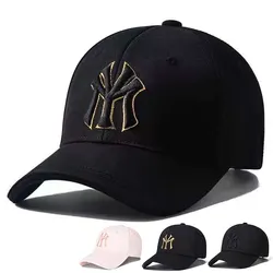 Unisex Three Dimensional Edging Letter Embroidery Baseball Hats Spring and Autumn Outdoor Adjustable Casual Hats Sunscreen Hat