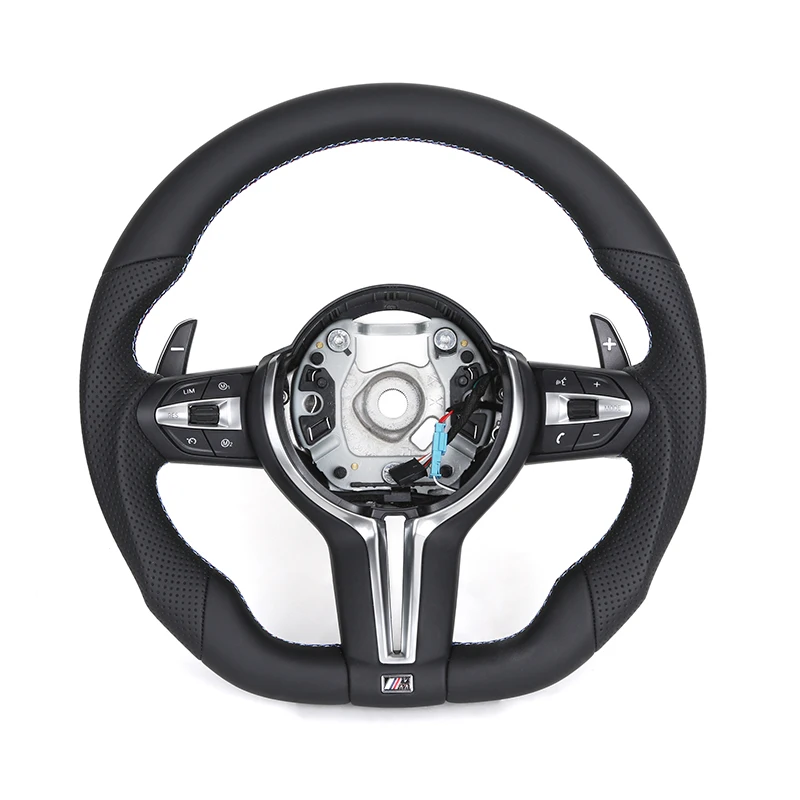 

Flat Bottom Half Perforated Leather Steering Wheel for BMW F01 F06 F10 X5 F15 X6 F16 F20 F30 F31 F32 F34 F36 F80 F82 F87 M3 M5