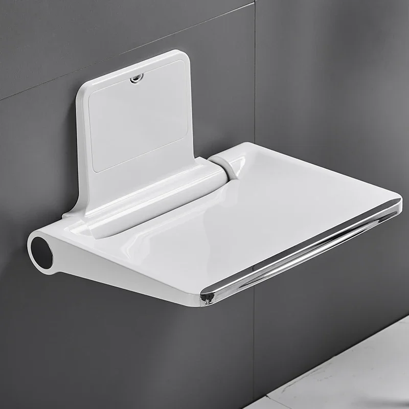 

Bathroom Furniture Folding Ultra Thin Wall Hanging Shower Retractable Chair Multifunctional Porch Toilet Shoe Changing Stool