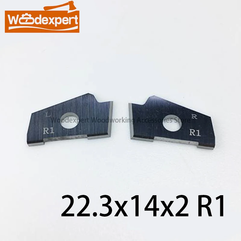 4014030318 & 4-014-03-0317 CUTTING INSERTS STRAIGHT / R1 LEFT & RIGHT DFC LONG Radius Profile Knives  for Homag Brandt Edgebande