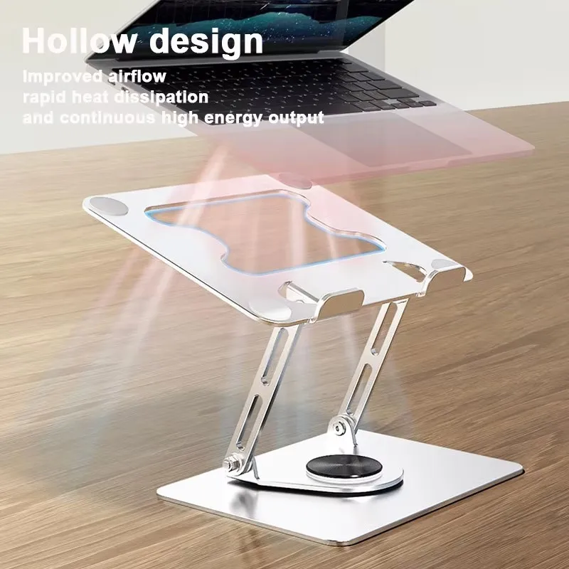 360 Rotatable Height Adjustable Foldable Metal Universal Laptop Stand