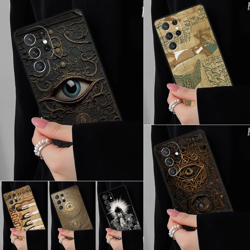 Book of the Dead Phone Case For Samsung Galaxy S25 S24FE S23 S22 S21FE S20 S10 Plus Ultra Note20 10Pro Soft Black Cover