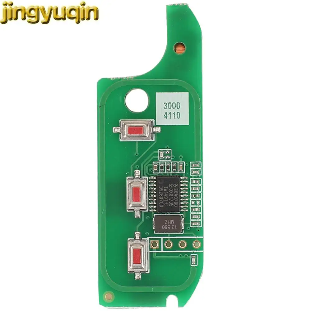 Jingyuqin Remote Car Key PCB Board 433MHZ ID46 PCF7946 Chip For Fiat 500 Panda Bravo Punto Ducato Stilo DEPHI Magnetti System