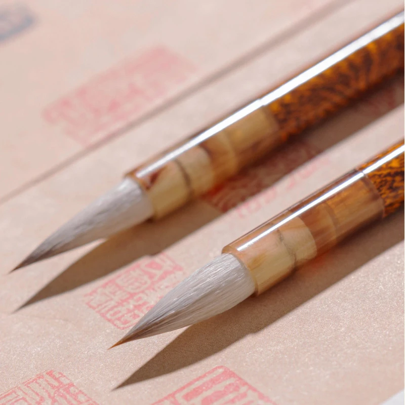 Mixed Hair Calligraphy Brush for Zhao Mengfu Running Script Chinese Calligraphy Writing Painting Practice Brush Art Stationer