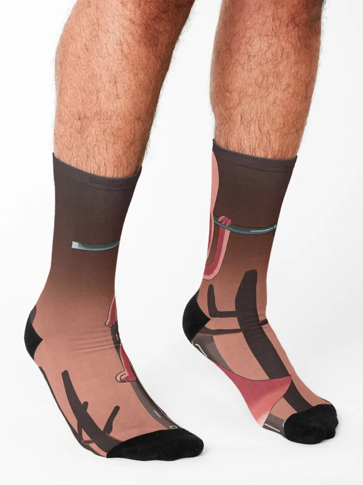 The Hunter Slugcat : Rain Wolrd Socks anti-slip Wholesale Heating sock kawaii Socks For Men Women's