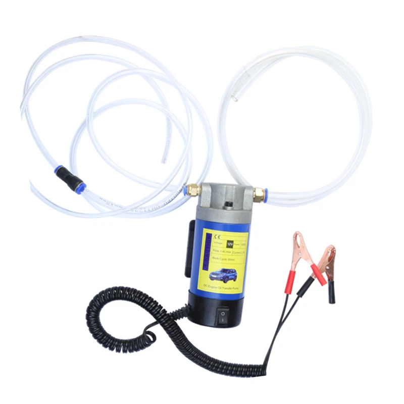 Fuel Transfer Pump, 12 Volt Portable Oil Pump Electric DC Engine Oil Transfer Pump Kit for Car Truck Ship Oil Transfer Pump