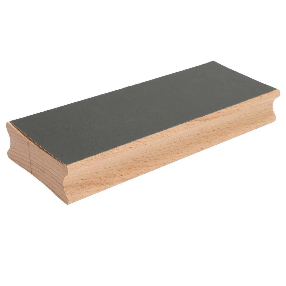 Wood Material Guitar Sanding Block With Sandpaper Wood Color Guitar Radius Sanding Block Guitar Fret Leveling Tool