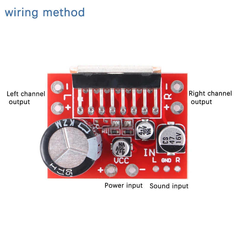 CD7379 2.0 Channel Amplifier Board - High Power Stereo Amp Module Compatible with TDA7297/7377