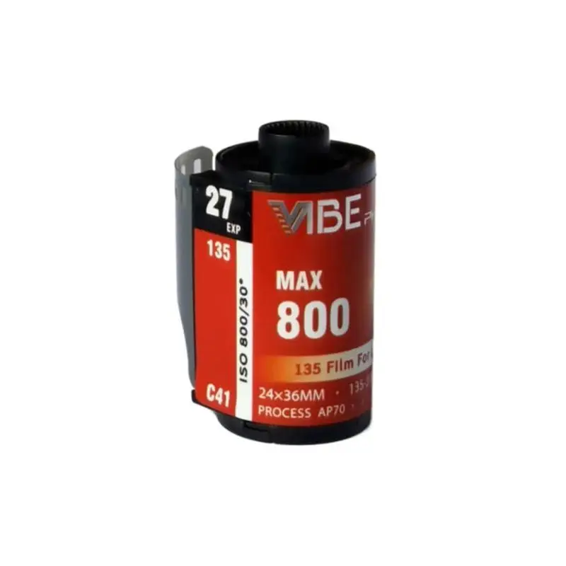 5/10 ROLLS NEW VIBE Max 800 Color film ISO 800 135 Negative film 27EXP/Roll for VIBE 501F Camera（Expiration Date: 2025）