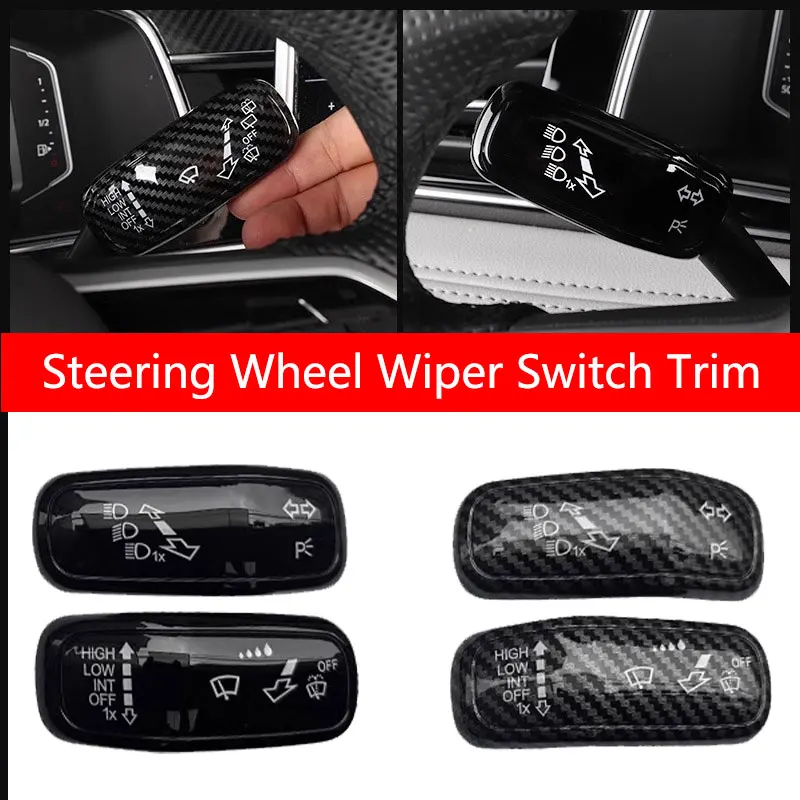 Steering Wheel Wiper Switch Turn Signal Wiper Trim Headlight Switch Control Cover For VW Polo Golf 7 Golf 8 Jetta Tiguan