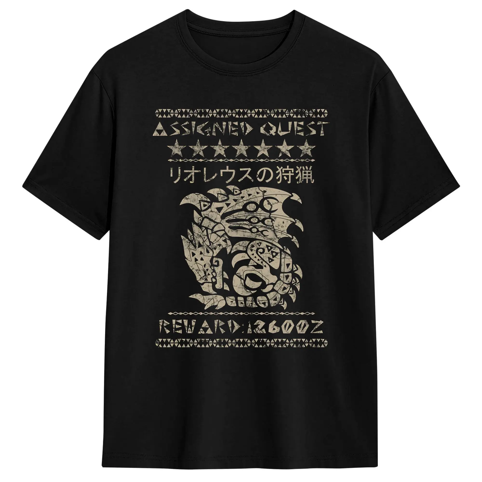 Assigned Quest T Shirt Monster Hunter Hipster T-Shirts Short Sleeves Classic Tshirt Summer Cotton Plus Size Top Tees