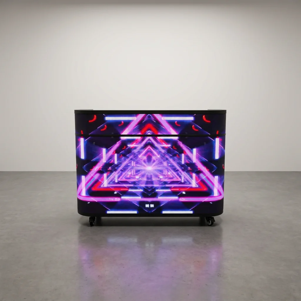 Dj Station Facade Desk Stand Table Portable Booth Led Video Wall Display Screen Dj Booth Portable DJ Console